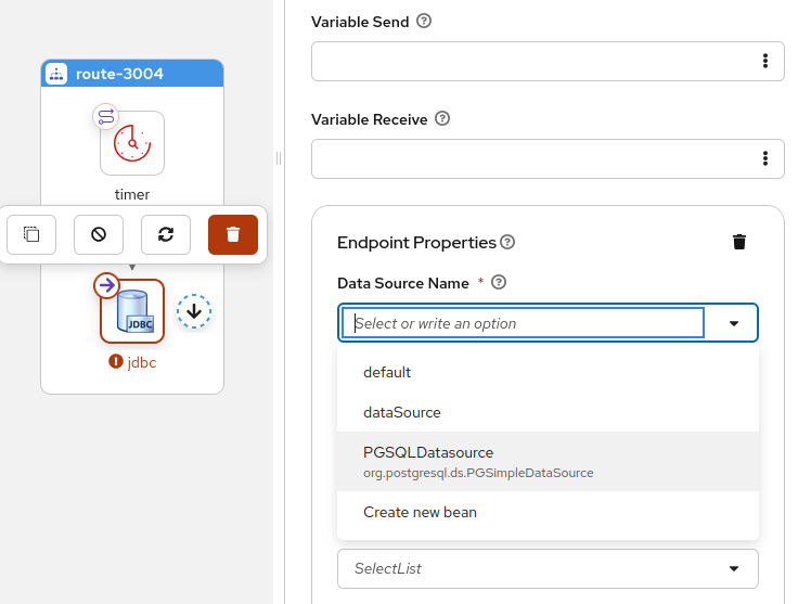 JDBC component