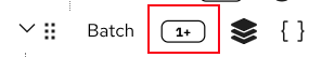 1+ icon for required collection field